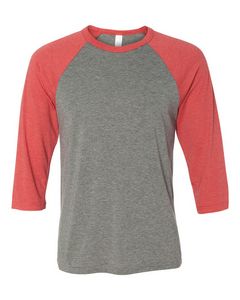 Gray/Red Triblend Blank