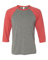 Gray/Red Triblend Blank
