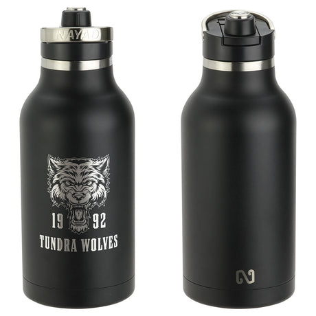 NAYAD® Traveler 64 oz Stainless Double-wall Bottle with Twist-Top Spout