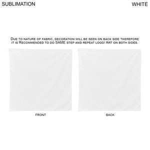 Colored Sublimated Bandana, 22x22, Sublimated Edge to Edge 2 sides