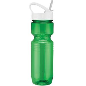 26 Oz. Translucent Jogger Bottle w/ Sport Sip Lid and Straw