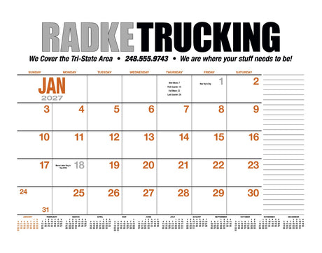 HotLine Products 13-Month Desk Pad Calendar image