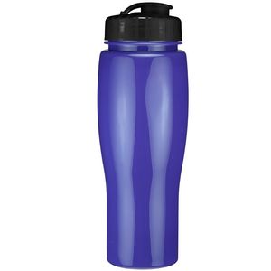 24 Oz. Contour Bottle w/ Flip Top Lid - Solid Colors