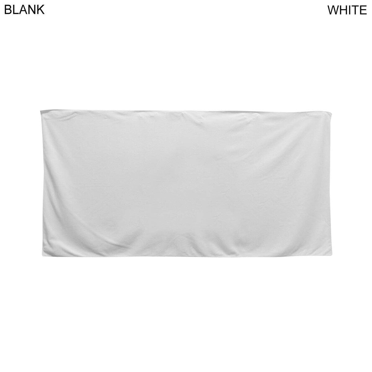 Heaviest Weight, Plush Velour Terry Cotton Blend Beach Towel, 30x60, Sublimated Logo Edge to Edge