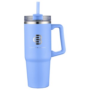 Milo 30 oz Vacuum Insulated Stainless Steel Mug with Straw