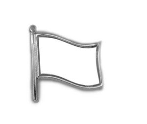 SOS Lapel Pins - Wavy Flag