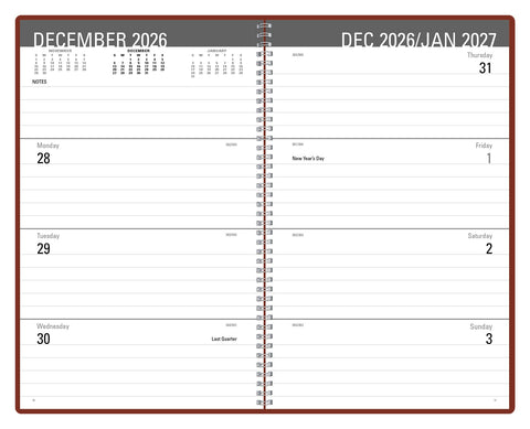 Triumph® Calendars Classic Weekly Desk Planner