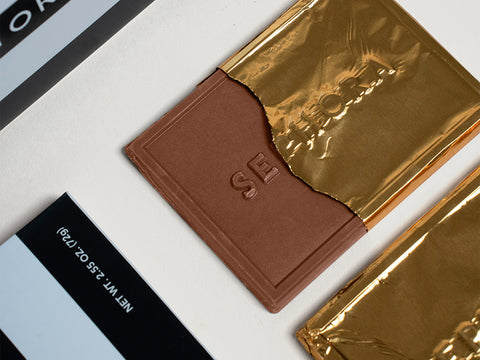 Chocolate Storyteller with 3 Custom Engraved Chocolate Bars