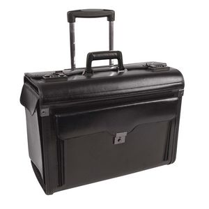 Bugatti Warren Leather Business Case on Wheels