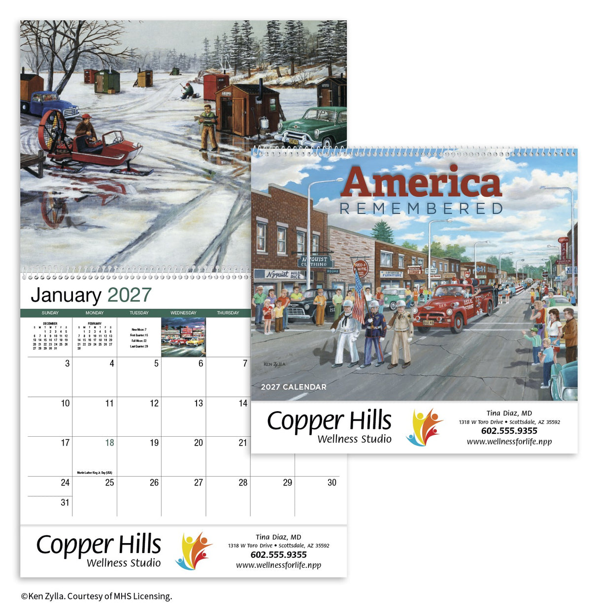 HotLine® Products America Remembered Appointment Calendar - Spiral