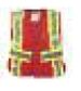 Red Fire Resistant Indura Ultrasoft® Traffic Safety Vest
