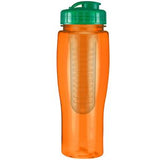 Translucent Orange/Translucent Green Lid Blank