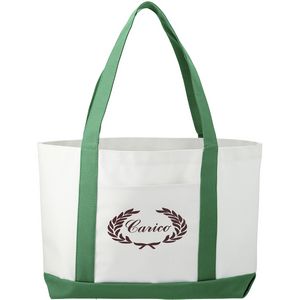 000271 Large Canvas Boat Tote Bag