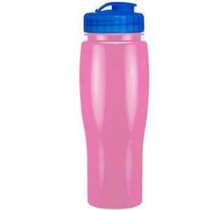24 Oz. Contour Bottle w/ Flip Top Lid - Solid Colors