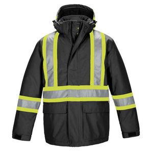 Armour Adult Hi-Vis Insulated Parka w/Detachable Hood