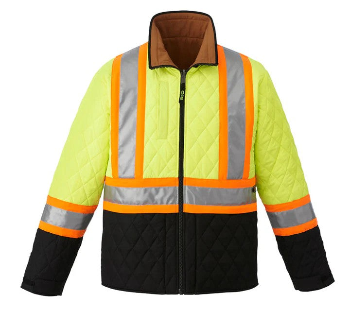 Tan/Hi-Vis Yellow/Black/Silver/Orange Inisde
