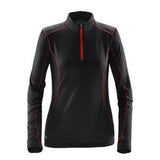 BLACK/BRIGHT RED