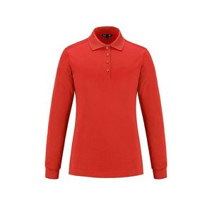 Birdie Ladies Long Sleeve Pique Mesh Polo Shirt
