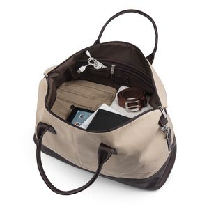 000872 Bugatti Colombian Leather Duffle Bag with multiple pockets