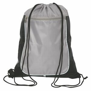 Lonsdale Drawstring Reflective Cinch Backpack