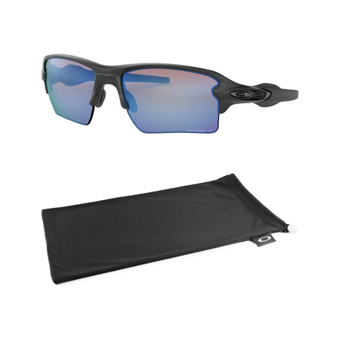 Oakley Flak 2.0 XL Polarized Unisex Sunglasses, Matte Black, Prizm Deep Water, Size 59