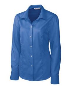 Cutter & Buck Epic Easy Care Nailshead Womens Long Sleeve Dress Shirt