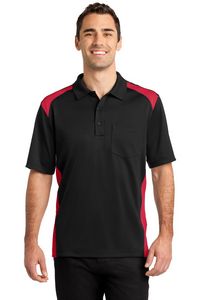 CornerStone® Select Snag-Proof Two Way Colorblock Pocket Polo Shirt