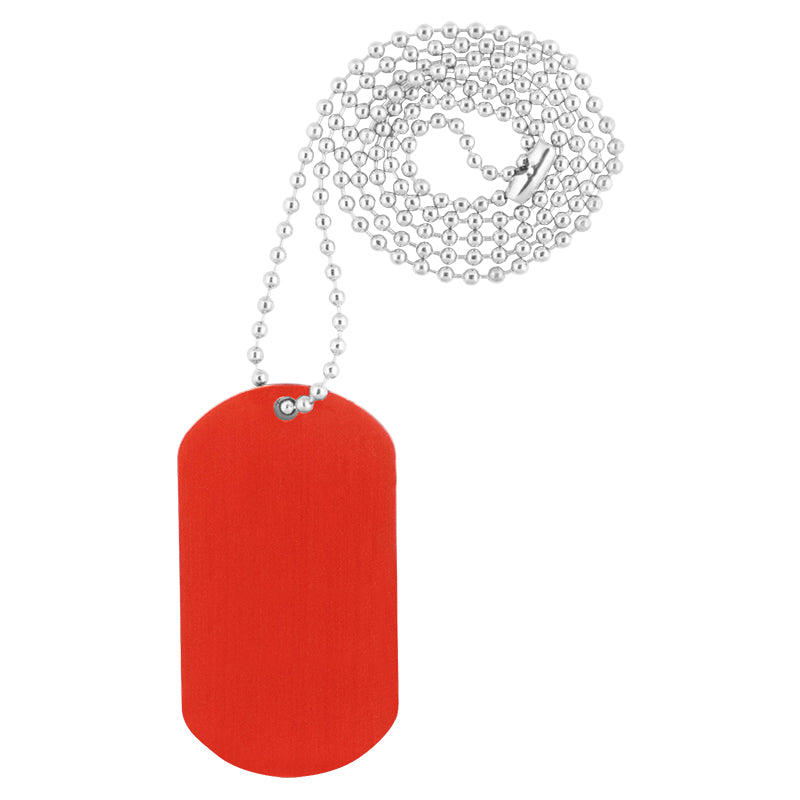 Dog Tag on Bead Chain