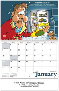 Murphy's Laws Spiral Wall Calendar