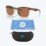 Costa Del Mar Anaa Ladies Polarized Sunglasses, Retro Tort-Cream/Copper, Size 55