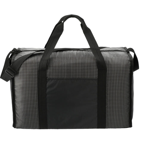 Grid Boxy Duffle Bag