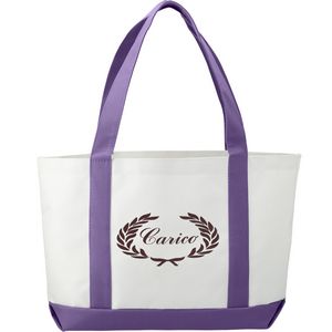 000271 Large Canvas Boat Tote Bag