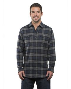 Burnside Men's Plaid Flannel Shirt