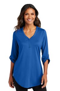 Port Authority® Ladies City Stretch ¾-Sleeve Tunic Shirt