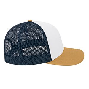 000379 Cap America Poly/Cotton Trucker Mesh Back Cap