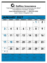 Triumph® Calendars Blue & Black Contractor Memo Calendar