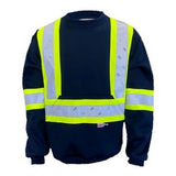 11 Oz. Navy Blue Polyester Microfleece Sweatshirt