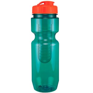 Aqua Blue/Neon Orange Lid Blank