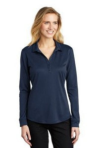 Ladies Port Authority® Silk Touch™ Long Sleeve Performance Polo Shirt