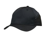 000970 Premium Pioneer Sports 5 Panel Twill Cap w/Tear Drop Perforations