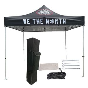 000550  Premium Sublimated Tent Kit 10', Includes Premium 40mm Aluminum Frame, Canopy, Case, Grass Stake Kit