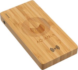 FSC® 100% Bamboo 5000 mAh Wireless Power Bank