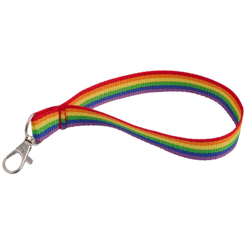Rainbow Recycled Wrist Lanyard