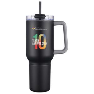 Novo Combo 20 oz Vacuum Insulated Stainless Steel Mug and Screw-On 12 oz Can Cooler