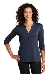 Port Authority® Ladies UV Choice Pique Henley Shirt