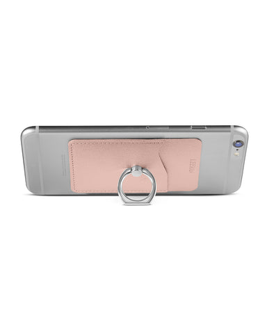 Leeman Shimmer Card Holder w/Metal Ring Phone Stand