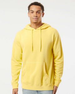 000518 Independent Trading Co. Unisex Midweight Pigment-Dyed Hooded Sweatshirt