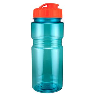 20 Oz. Translucent Recreation Bottle w/ Flip Top Lid