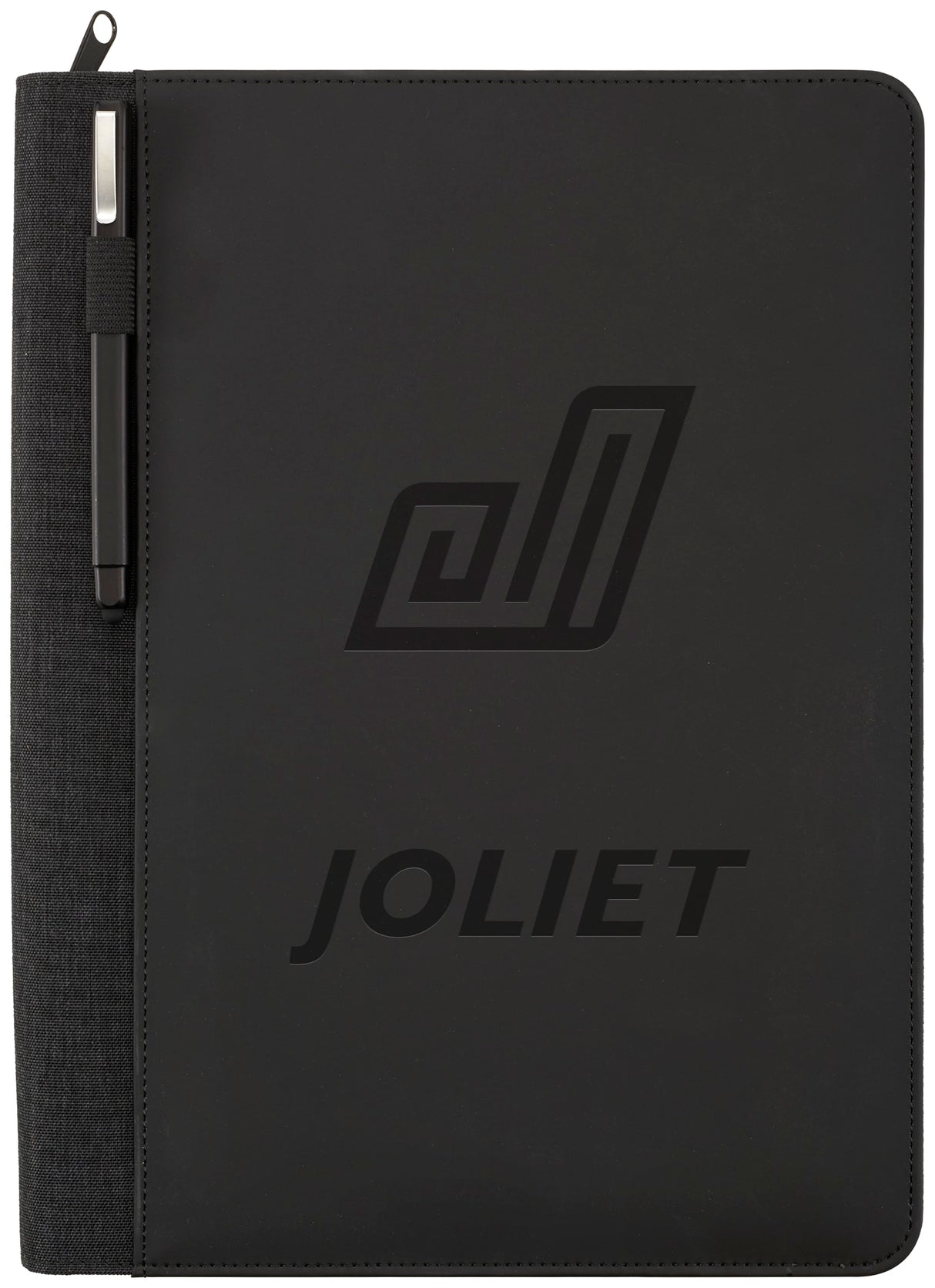 Vienna Heathered Zippered Padfolio with FSC® Mix Paper