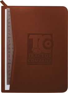 Pedova™ Zippered UltraHyde Padfolio with FSC® Mix Paper